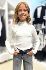 Купить Водолазка белая в рубчик для девочки Cuties Ст23-32Бл(3159) на КидБутик Водолазка белая в рубчик для девочки Cuties Ст23-32Бл(3159)