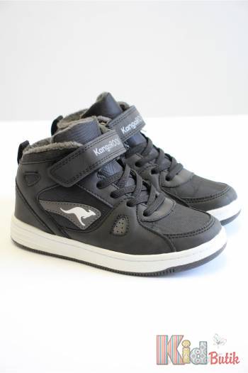 Купить Ботинки утепленные черно-серые для мальчика KangaROOS 23-18804-000-5003 на КидБутик Ботинки утепленные черно-серые для мальчика KangaROOS 23-18804-000-5003