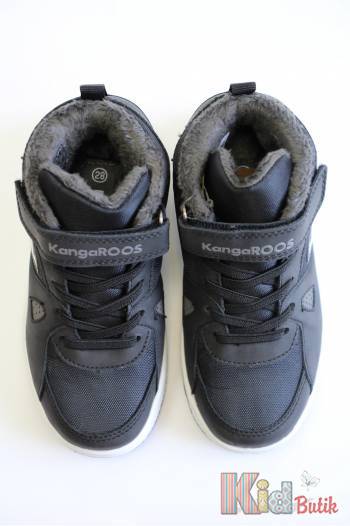 Купить Ботинки утепленные черно-серые для мальчика KangaROOS 23-18804-000-5003 на КидБутик Ботинки утепленные черно-серые для мальчика KangaROOS 23-18804-000-5003