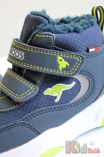Купить Ботинки утепленные синие с салатовым для мальчика KangaROOS 23-02221-000-4054 на КидБутик Ботинки утепленные синие с салатовым для мальчика KangaROOS 23-02221-000-4054