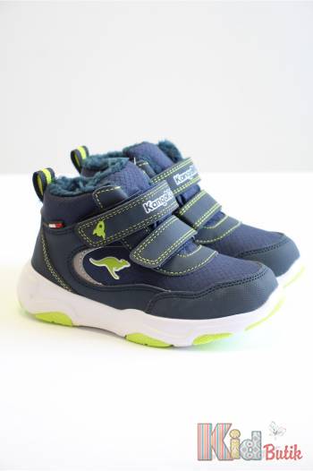 Купить Ботинки утепленные синие с салатовым для мальчика KangaROOS 23-02221-000-4054 на КидБутик Ботинки утепленные синие с салатовым для мальчика KangaROOS 23-02221-000-4054