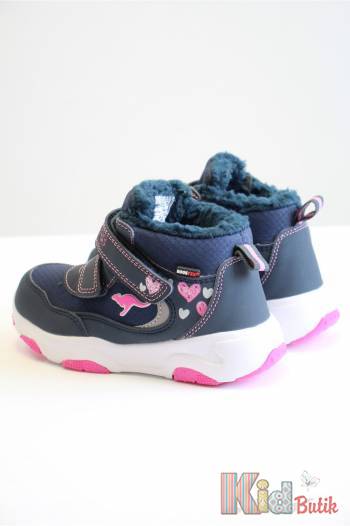 Купить Ботинки утепленные синие с розовым для девочки KangaROOS 23-02221-000-4204 на КидБутик Ботинки утепленные синие с розовым для девочки KangaROOS 23-02221-000-4204