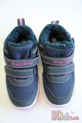 Купить Ботинки утепленные синие с розовым для девочки KangaROOS 23-02221-000-4204 на КидБутик Ботинки утепленные синие с розовым для девочки KangaROOS 23-02221-000-4204