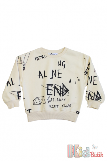 Купить Свитшот кремовый для мальчика "End" Jack Lions Ес23-47(15058) на КидБутик Свитшот кремовый для мальчика "End" Jack Lions Ес23-47(15058)