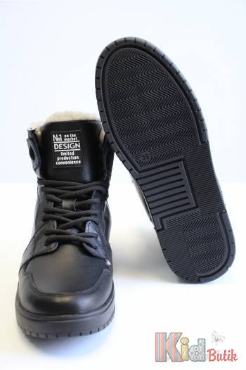 Купить Ботинки хайтопы черные "Design" для мальчика Bistfor 23-38324/821УШ на КидБутик Ботинки хайтопы черные "Design" для мальчика Bistfor 23-38324/821УШ