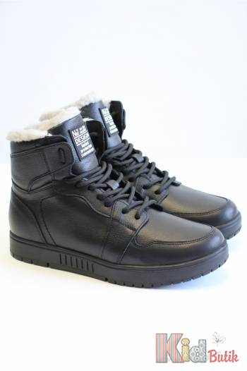 Купить Ботинки хайтопы черные "Design" для мальчика Bistfor 23-38324/821УШ на КидБутик Ботинки хайтопы черные "Design" для мальчика Bistfor 23-38324/821УШ