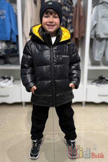 Купить Куртка зимняя черная для мальчика Puros Poro РР23-6Чор(5012) на КидБутик Куртка зимняя черная для мальчика Puros Poro РР23-6Чор(5012)