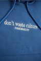 Купить Худи синий утепленный для мальчика "don't waste culture" Wanex V23-48(16657) на КидБутик Худи синий утепленный для мальчика "don't waste culture" Wanex V23-48(16657) - фото 3