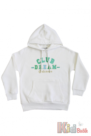Купити Худі білий для дівчинки "Club Dream" Wanex V23-53(32214) на КідБутік Худі білий для дівчинки "Club Dream" Wanex V23-53(32214)
