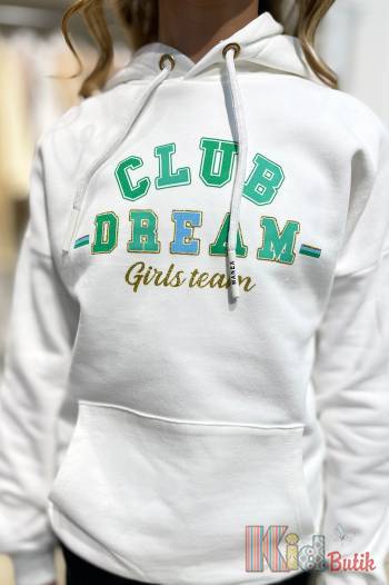 Купити Худі білий для дівчинки "Club Dream" Wanex V23-53(32214) на КідБутік Худі білий для дівчинки "Club Dream" Wanex V23-53(32214)