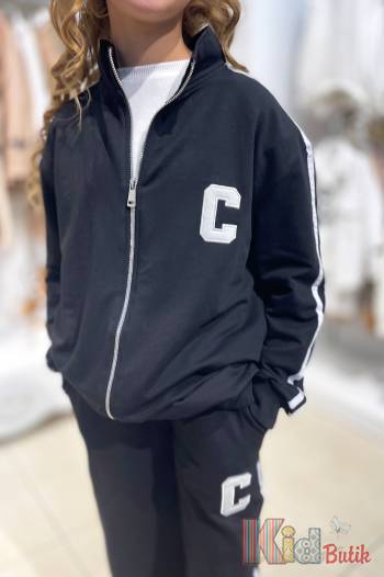 Купить Костюм спортивный черный с лампасами "С" MiniModa Мі23-29(3834М) на КидБутик Костюм спортивный черный с лампасами "С" MiniModa Мі23-29(3834М)