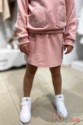 Купить Юбка пудрового цвета для девочки Best Kids БК23-12223 на КидБутик Юбка пудрового цвета для девочки Best Kids БК23-12223