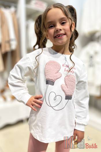 Купити Реглан молочного кольору для дівчинки Best Kids БК23-12274 на КідБутік Реглан молочного кольору для дівчинки Best Kids БК23-12274