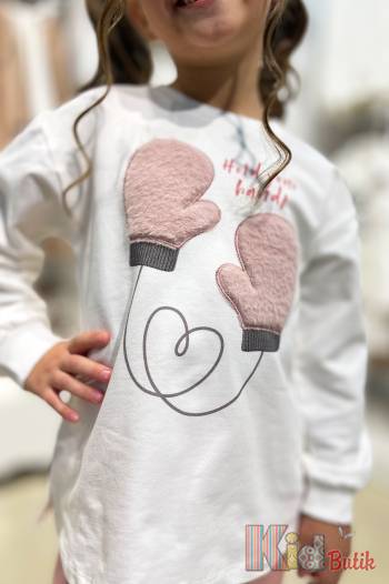 Купити Реглан молочного кольору для дівчинки Best Kids БК23-12274 на КідБутік Реглан молочного кольору для дівчинки Best Kids БК23-12274