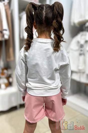 Купити Світшот молочного кольору для дівчинки Best Kids БК23-12202 на КідБутік Світшот молочного кольору для дівчинки Best Kids БК23-12202