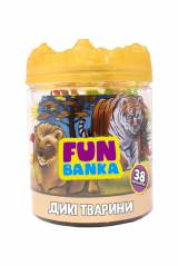 Купить Игровой мини-набор Дикие Животные Fun Banka 320385 на КидБутик Игровой мини-набор Дикие Животные Fun Banka 320385
