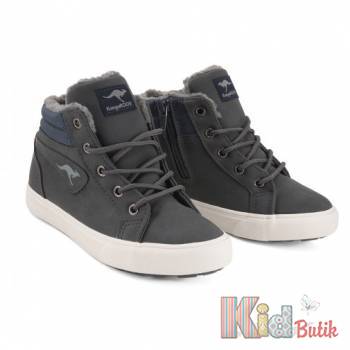 Купить Ботинки кроссовки утепленные серые для мальчика KangaROOS 23-18000-000-4600 на КидБутик Ботинки кроссовки утепленные серые для мальчика KangaROOS 23-18000-000-4600