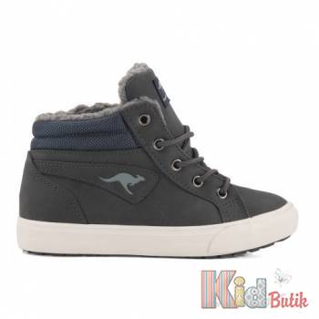 Купить Ботинки кроссовки утепленные серые для мальчика KangaROOS 23-18000-000-4600 на КидБутик Ботинки кроссовки утепленные серые для мальчика KangaROOS 23-18000-000-4600