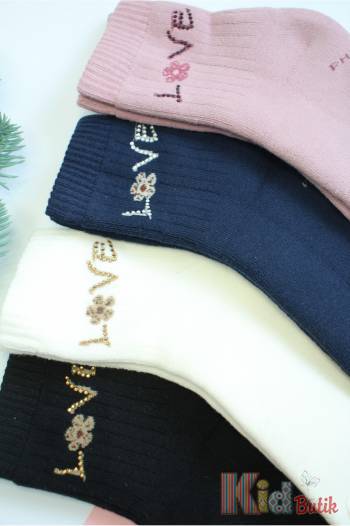 Купить Носки махровые "Love" для девочки Pier Lone РН-691 на КидБутик Носки махровые "Love" для девочки Pier Lone РН-691