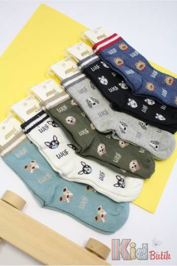Купить Носки с принтом из песиков "Woof" для мальчика 7-8 лет Arti 23-200468 на КидБутик Носки с принтом из песиков "Woof" для мальчика 7-8 лет Arti 23-200468