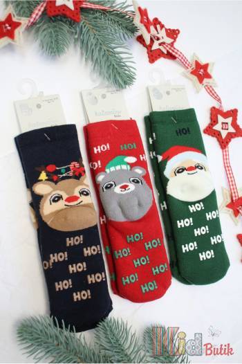 Купить Носки махровые новогодние "Ho-ho-ho" для ребенка 1-2 года Katamino 23-К25071 на КидБутик Носки махровые новогодние "Ho-ho-ho" для ребенка 1-2 года Katamino 23-К25071