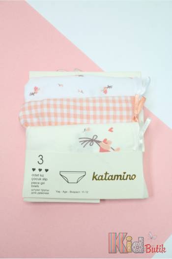 Купить Трусики 3шт. с букетами-сердечками для девочки 1-2 года Katamino 23-К128839 на КидБутик Трусики 3шт. с букетами-сердечками для девочки 1-2 года Katamino 23-К128839
