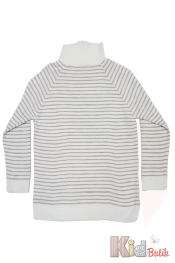 Купить Кофта прямого фасона в полоску для девочки MiniModa Мі23-36Крем(1607 на КидБутик Кофта прямого фасона в полоску для девочки MiniModa Мі23-36Крем(1607