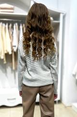 Купить Кофта прямого фасона в полоску для девочки MiniModa Мі23-36Крем(1607 на КидБутик Кофта прямого фасона в полоску для девочки MiniModa Мі23-36Крем(1607