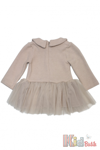 Купить Платье бежевого цвета для девочки Lilax Kids 23-98065 на КидБутик Платье бежевого цвета для девочки Lilax Kids 23-98065