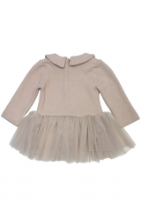 Купить Платье бежевого цвета для девочки Lilax Kids 23-98065 на КидБутик Платье бежевого цвета для девочки Lilax Kids 23-98065