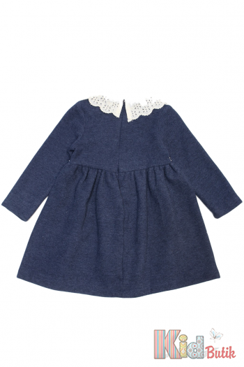 Купить Платье теплое синего цвета для девочки Lilax Kids 23-98072 на КидБутик Платье теплое синего цвета для девочки Lilax Kids 23-98072
