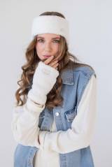 Митенки белые для девочки Мамині обійми KENT&AVER 24-0222-1біл
