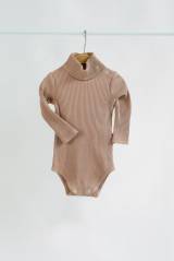 Боди-гольф бежевый с высокой горловиной для малышей MagBaby МБ23-14Беж.