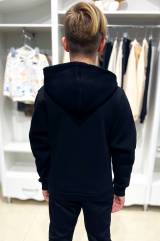 Купить Толстовка утепленная черного цвета для мальчика A-yugi Jeans Аю23-49(454) на КидБутик Толстовка утепленная черного цвета для мальчика A-yugi Jeans Аю23-49(454)
