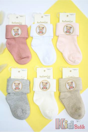 Купити Шкарпетки в рубчик з відворотом "Teddy Bear" для дівчинки 12-18міс. Katamino 23-К46263 на КідБутік Шкарпетки в рубчик з відворотом "Teddy Bear" для дівчинки 12-18міс. Katamino 23-К46263