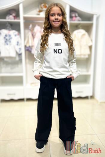 Купити Джинси-палаццо чорного кольору для дівчинки A-yugi Jeans Аю24-3Чор(9418) на КідБутік Джинси-палаццо чорного кольору для дівчинки A-yugi Jeans Аю24-3Чор(9418)
