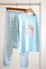 Купить Пижама голубая для старшей девочки "Медведь" Elmas Kids Ел23-4001-1 на КидБутик Пижама голубая для старшей девочки "Медведь" Elmas Kids Ел23-4001-1