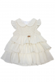 Купить Платье бежевого цвета для девочки MYMIO baby Му24-3905 на КидБутик Платье бежевого цвета для девочки MYMIO baby Му24-3905 - фото 3