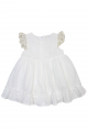 Купить Платье молочного цвета для девочки MYMIO baby Му24-3896 на КидБутик Платье молочного цвета для девочки MYMIO baby Му24-3896 - фото 2