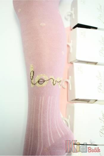 Купить Колготки "love" для девочки Pier Lone PL-1355 на КидБутик Колготки "love" для девочки Pier Lone PL-1355