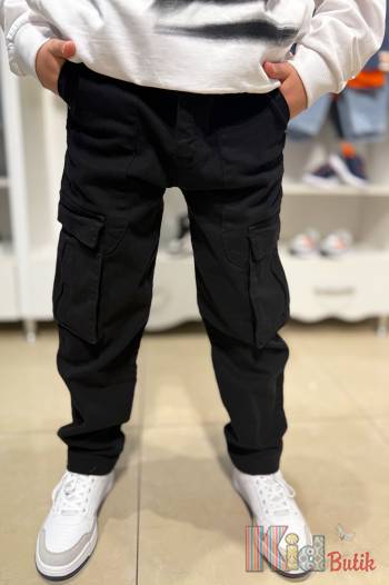 Купити Джинси карго чорні універсальні A-yugi Jeans Аю24-12(5435) на КідБутік Джинси карго чорні універсальні A-yugi Jeans Аю24-12(5435)
