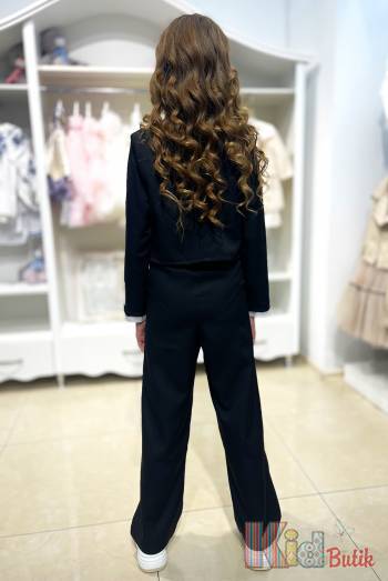 Купити Костюм 3-ка для дівчинки чорний з піджаком Brows Kids ВР24-2Чор(3101) на КідБутік Костюм 3-ка для дівчинки чорний з піджаком Brows Kids ВР24-2Чор(3101)