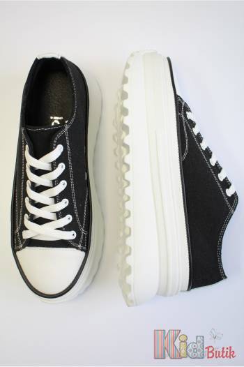 Купити Кеди чорні на високій підошві для дівчинки Abby Shoes Аб24-29Чор на КідБутік Кеди чорні на високій підошві для дівчинки Abby Shoes Аб24-29Чор