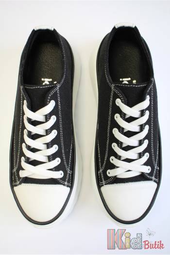 Купити Кеди чорні на високій підошві для дівчинки Abby Shoes Аб24-29Чор на КідБутік Кеди чорні на високій підошві для дівчинки Abby Shoes Аб24-29Чор