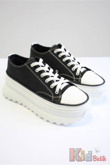 Купити Кеди чорні на високій підошві для дівчинки Abby Shoes Аб24-29Чор на КідБутік Кеди чорні на високій підошві для дівчинки Abby Shoes Аб24-29Чор