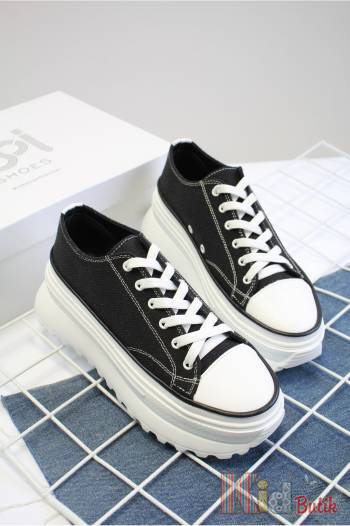 Купити Кеди чорні на високій підошві для дівчинки Abby Shoes Аб24-29Чор на КідБутік Кеди чорні на високій підошві для дівчинки Abby Shoes Аб24-29Чор