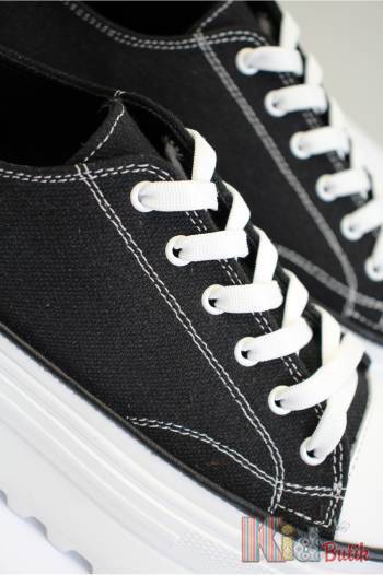 Купити Кеди чорні на високій підошві для дівчинки Abby Shoes Аб24-29Чор на КідБутік Кеди чорні на високій підошві для дівчинки Abby Shoes Аб24-29Чор