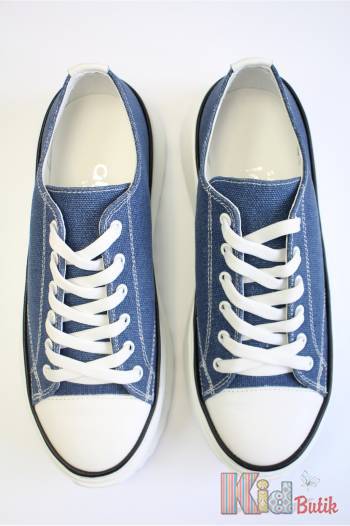 Купити Кеди сині на високій підошві з темним кантом Abby Shoes Аб24-29Син на КідБутік Кеди сині на високій підошві з темним кантом Abby Shoes Аб24-29Син