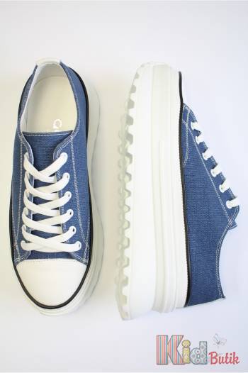 Купити Кеди сині на високій підошві з темним кантом Abby Shoes Аб24-29Син на КідБутік Кеди сині на високій підошві з темним кантом Abby Shoes Аб24-29Син