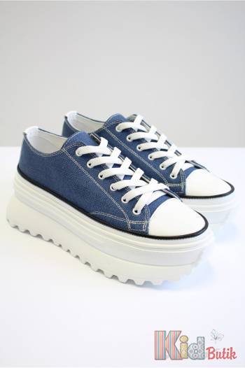 Купити Кеди сині на високій підошві з темним кантом Abby Shoes Аб24-29Син на КідБутік Кеди сині на високій підошві з темним кантом Abby Shoes Аб24-29Син